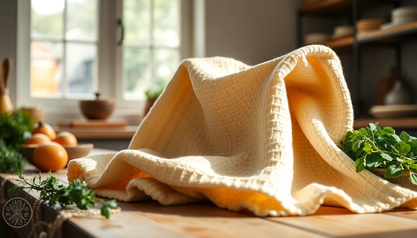 Kaasdoek in de keuken met verse ingrediënten voor een culinaire ervaring.